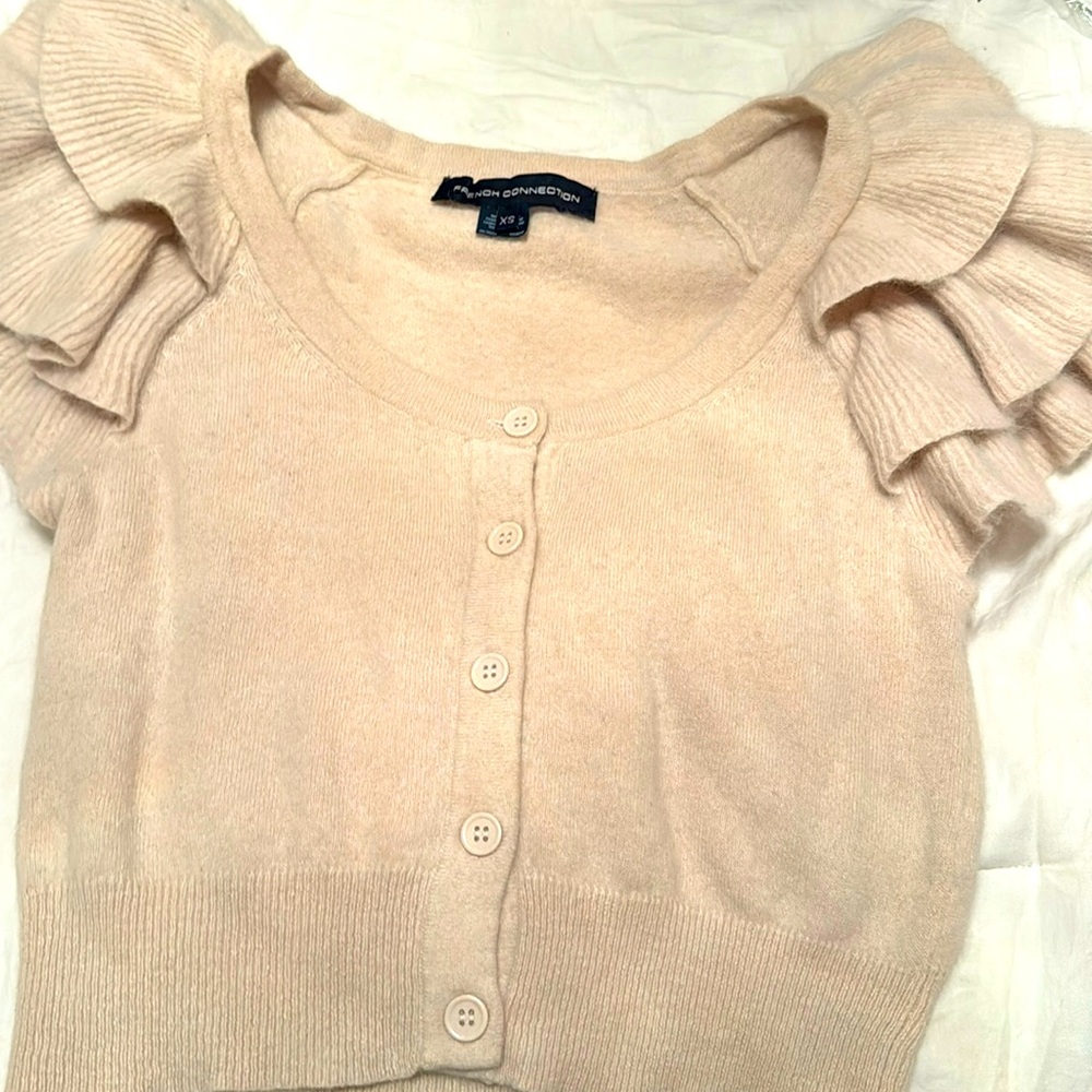French Connection button down sweater!